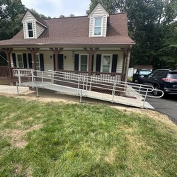 King William, VA Wheelchair Ramp Rental Project Gallery - Rental Ramp King William Va 1
