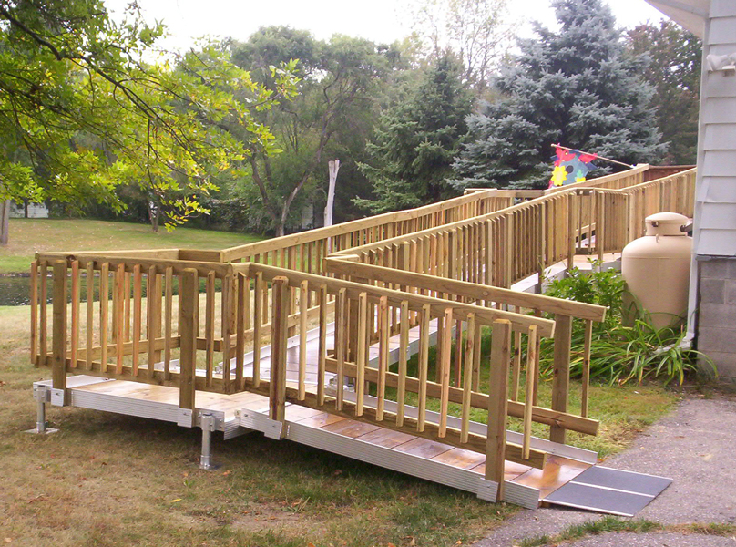 Wooden Accessibility Ramp in Richmond, VA - Richmond Ramps